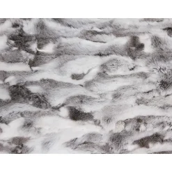 100% Ægte kaninskind i lysegrå