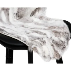 100% Ægte kaninskind i lysegrå