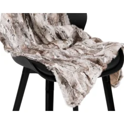 100% Ægte kaninskind i mørkegrå