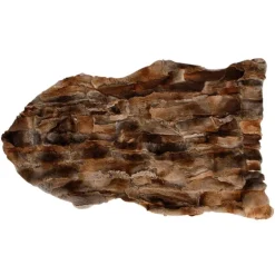 100% Ægte kaninskind i naturbrun