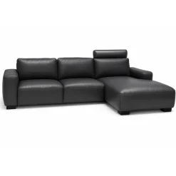 Aarhus chaiselong lædersofa Højrevendt