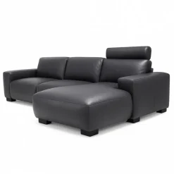 Aarhus chaiselong lædersofa Højrevendt