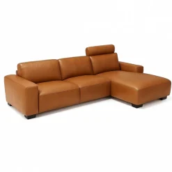 Aarhus chaiselong lædersofa Højrevendt