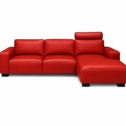 Aarhus chaiselong lædersofa Højrevendt