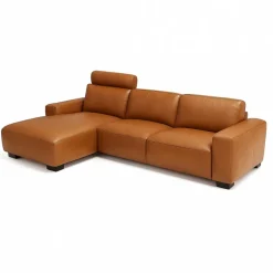 Aarhus chaiselong lædersofa venstrevendt