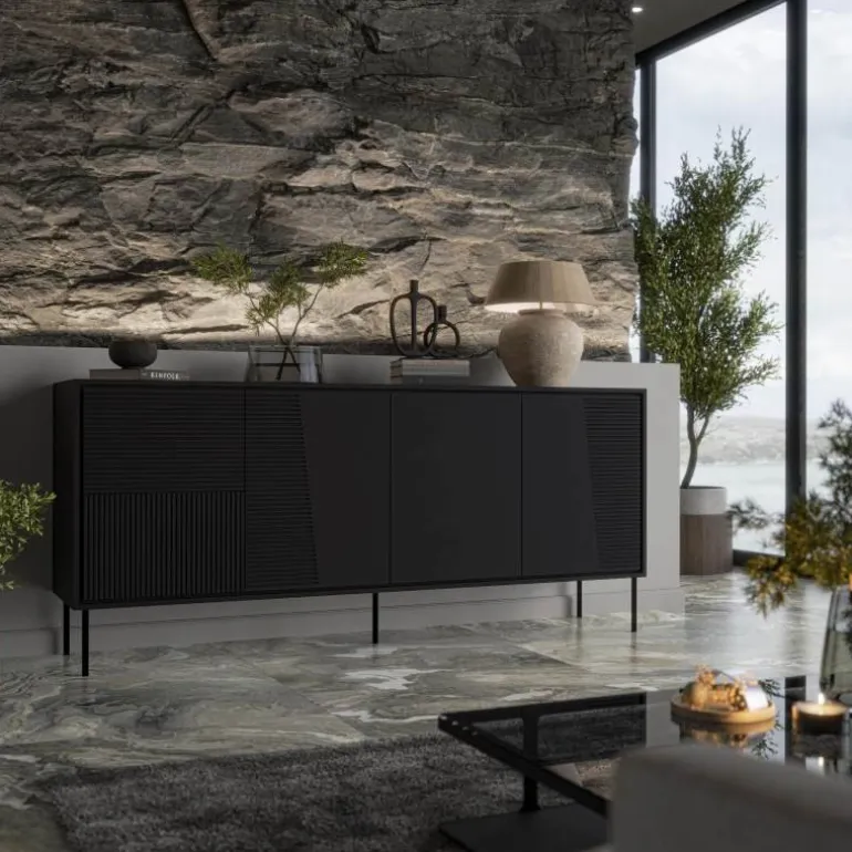 ABI kommode mat Sort/mat Sort