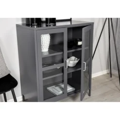 Acero Vistrinskab - Lysegrå