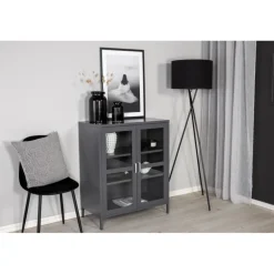 Acero Vistrinskab - Lysegrå