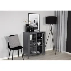 Acero Vistrinskab - Lysegrå