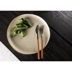 Active Tallerken - Beige og Sort