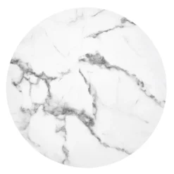 ADRIANNA sofabord, Hvid marmor, Sort