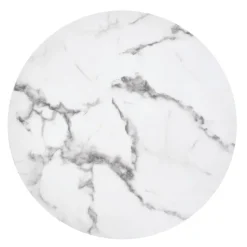 ADRIANNA sofabord, Hvid marmor, Sort