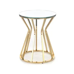 AFINA S, sofabord, spejl / guld