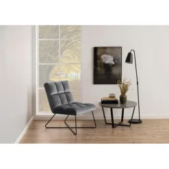 Alba lounge stol grå stof