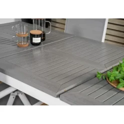 Albany Bord - Grå,Hvid