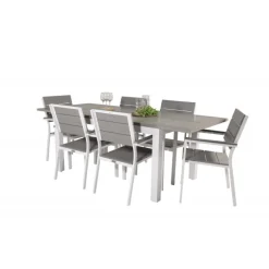 Albany Loungesæt - Havemøbelsæt - Grå,Hvid