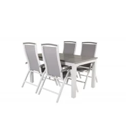 Albany Loungesæt - Havemøbelsæt - Grå,Hvid