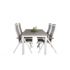 Albany Loungesæt - Havemøbelsæt - Grå,Hvid