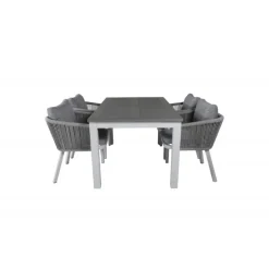 Albany Loungesæt - Havemøbelsæt - Grå,Hvid