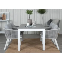 Albany Loungesæt - Havemøbelsæt - Grå,Hvid