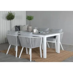 Albany Loungesæt - Havemøbelsæt - Grå,Hvid