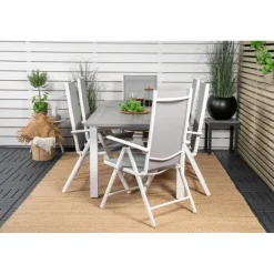 Albany Loungesæt - Havemøbelsæt - Grå,Hvid