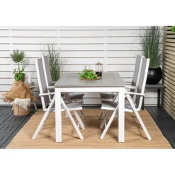 Albany t Loungesæt - Havemøbelsæt - Grå,Hvid