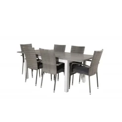 Albany t Loungesæt - Havemøbelsæt - Grå,Hvid