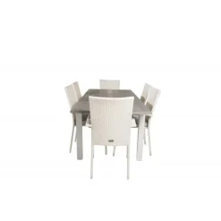 Albany t Loungesæt - Havemøbelsæt - Grå,Hvid