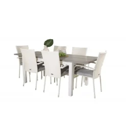 Albany t Loungesæt - Havemøbelsæt - Grå,Hvid