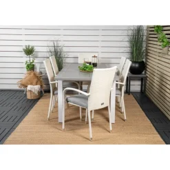 Albany t Loungesæt - Havemøbelsæt - Grå,Hvid