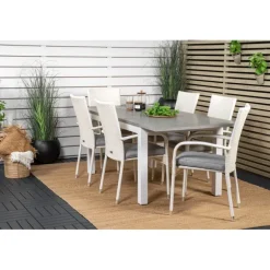 Albany t Loungesæt - Havemøbelsæt - Grå,Hvid