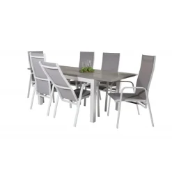 Albany t Loungesæt - Havemøbelsæt - Grå,Hvid