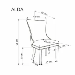 ALDA Spisebordsstol Beige