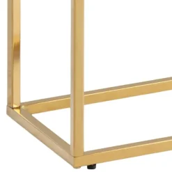 Alisma konsolbord hvid glas