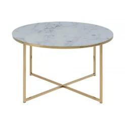 Alisma sofabord Ø80 - Gylden