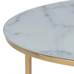 Alisma sofabord Ø80 - Gylden