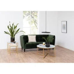 Alisma sofabord Ø80 - Gylden