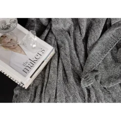 Ally Plaid - Mørkegrå og Hvid