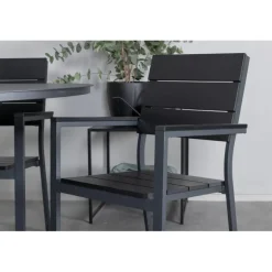 Alma Rund Loungesæt - Havemøbelsæt - Sort