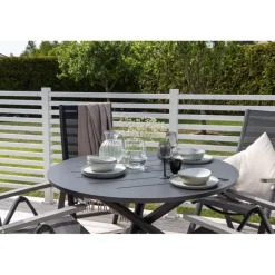 Alma Rund Spisebord - Sort