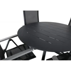 Alma Rundt Loungesæt - Havemøbelsæt - Sort,Grå