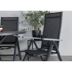 Alma Rundt Loungesæt - Havemøbelsæt - Sort,Grå