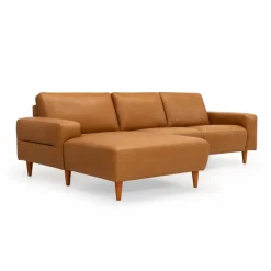 Almind læder chaiselongsofa venstrevendt