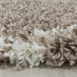 Alvor Shaggy tæppe Geometrisk - Beige