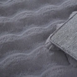 Ambiance Shaggy tæppe Ensfarvet - Grå