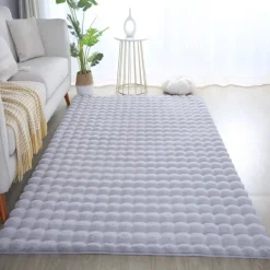 Ambiance Shaggy Tæppeløber Ensfarvet - Sølv