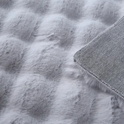 Ambiance Shaggy Tæppeløber Ensfarvet - Sølv