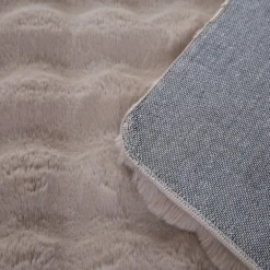 Ambiance Shaggy Tæppeløber Ensfarvet - Beige