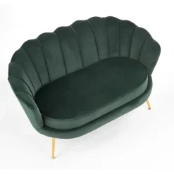 AMORINITO 2 pers. sofa - Mørkegrøn velour
